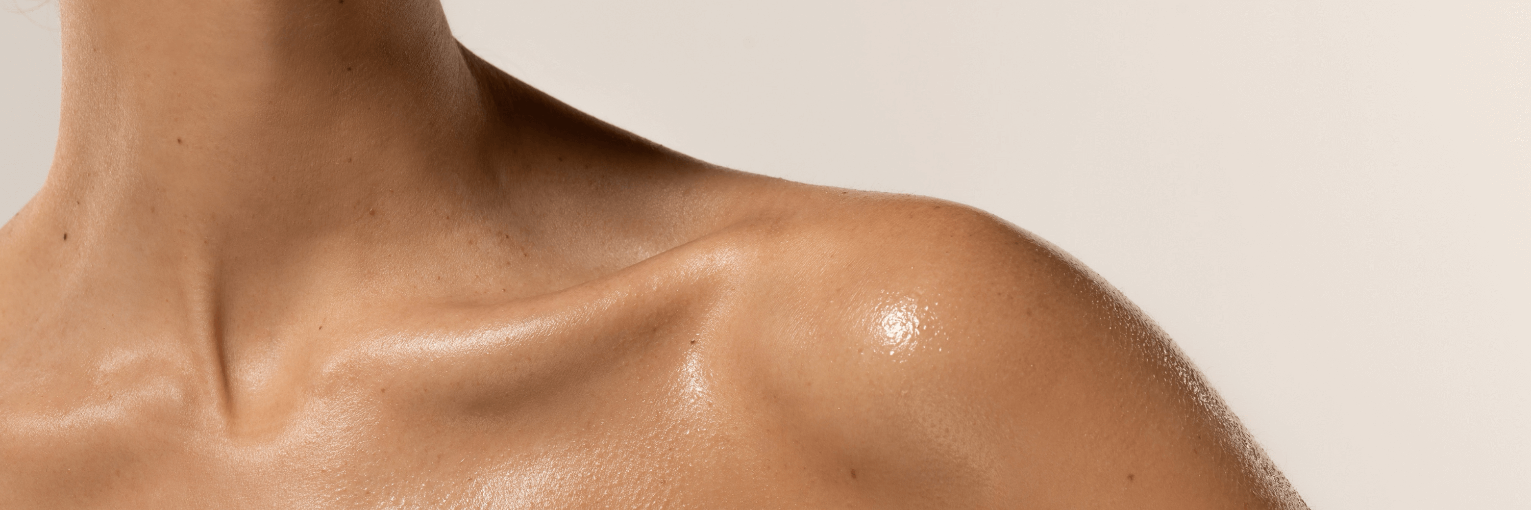 closeup of hydrated wet skin