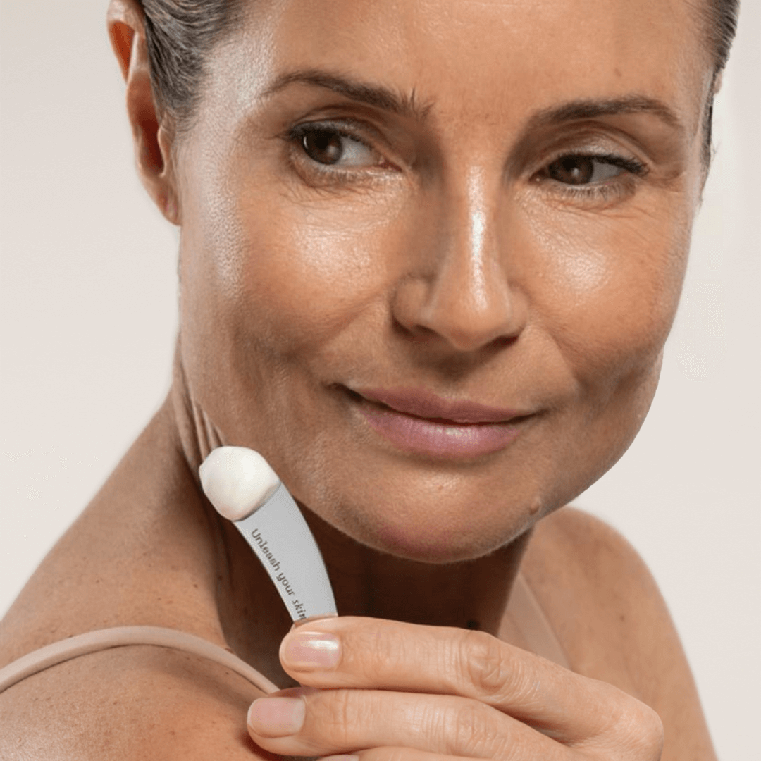 women posing with the gua sha