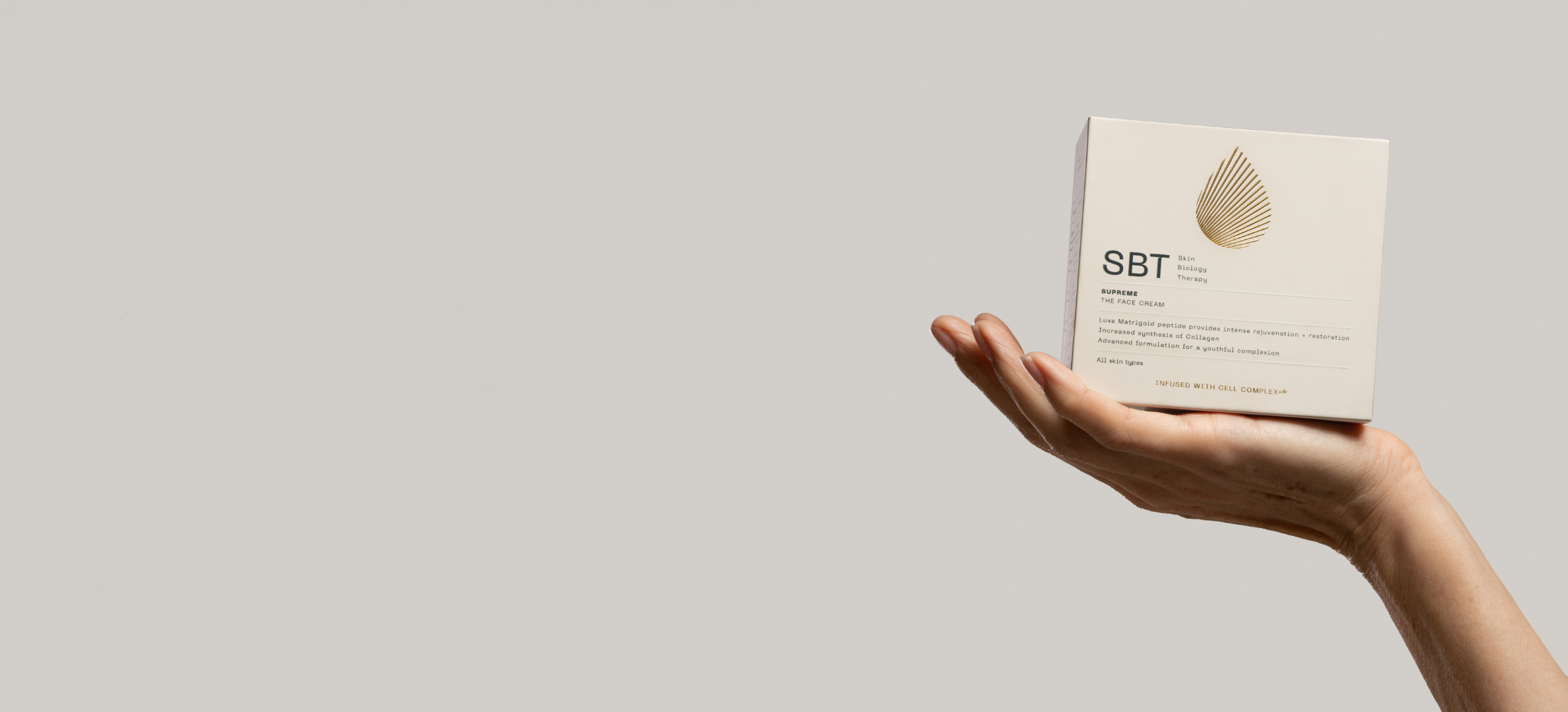 SBT The Face Cream packaging